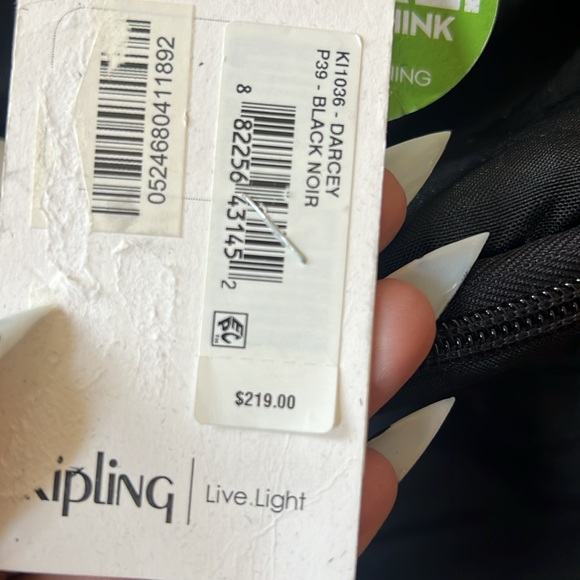 Kipling Darcey Small Carry-On Rolling Luggage Black - NWT - Picture 7 of 11